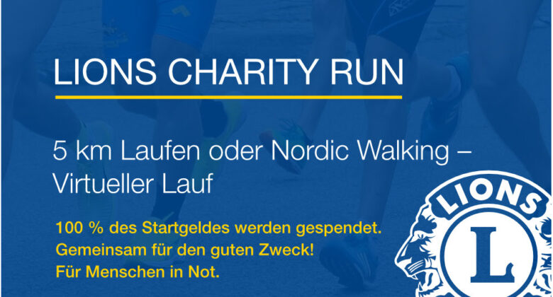 Banner Information vom Lions Charity Run