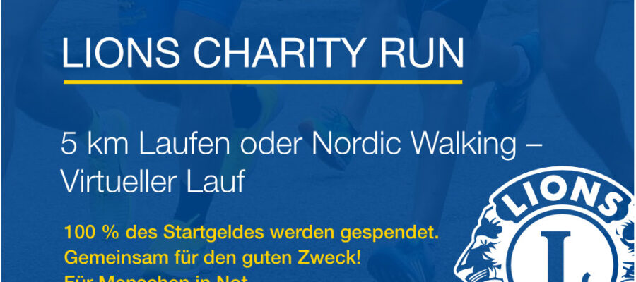Banner Information vom Lions Charity Run