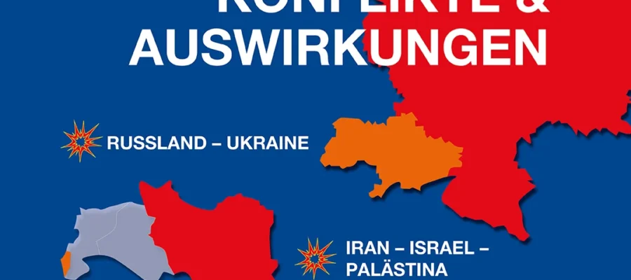 Feature Bild von Konflikte und Auswirkungen der aktuellen Kriegs Situation